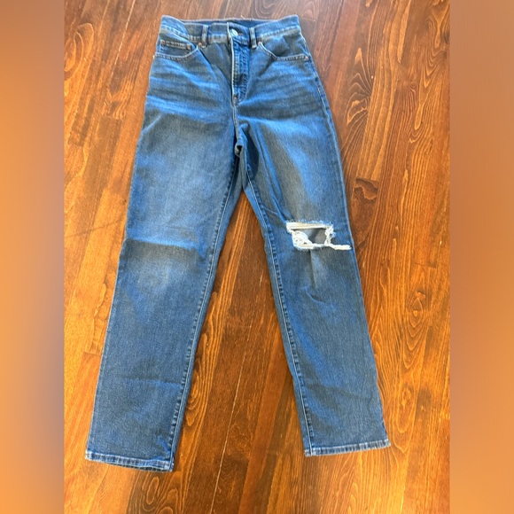 Express women’s Modern Straight Super high rise denim jeans size 4 - Picture 1 of 5